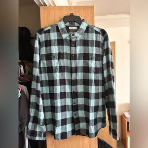 Blue and Black Men’s Flannel